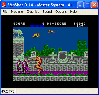 Altered Beast running on SMASHER 0.1a